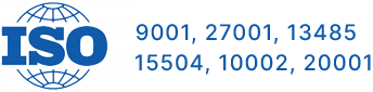 ISO 9001, 27001, 13485, 15504, 10002, 20001
