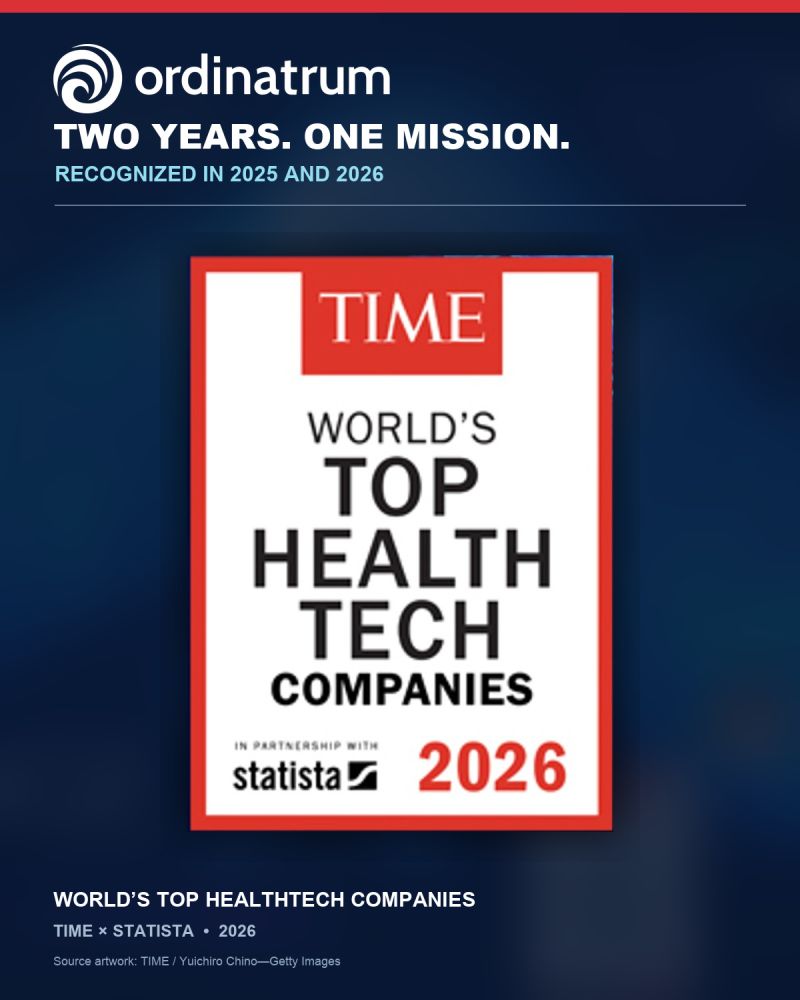Ordinatrum named among TIME’s World’s Top HealthTech Companies 2026